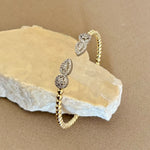 Sinal 02 | Gold Plated Bangle