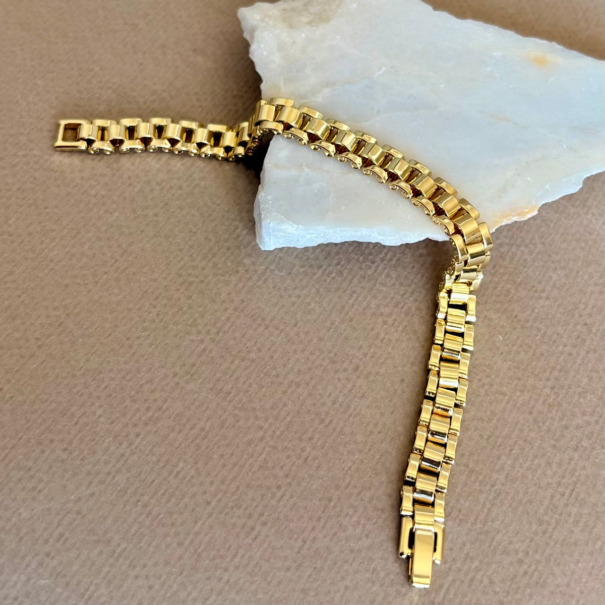RLX 02 | Gold Plated Bracelet [ Long ]