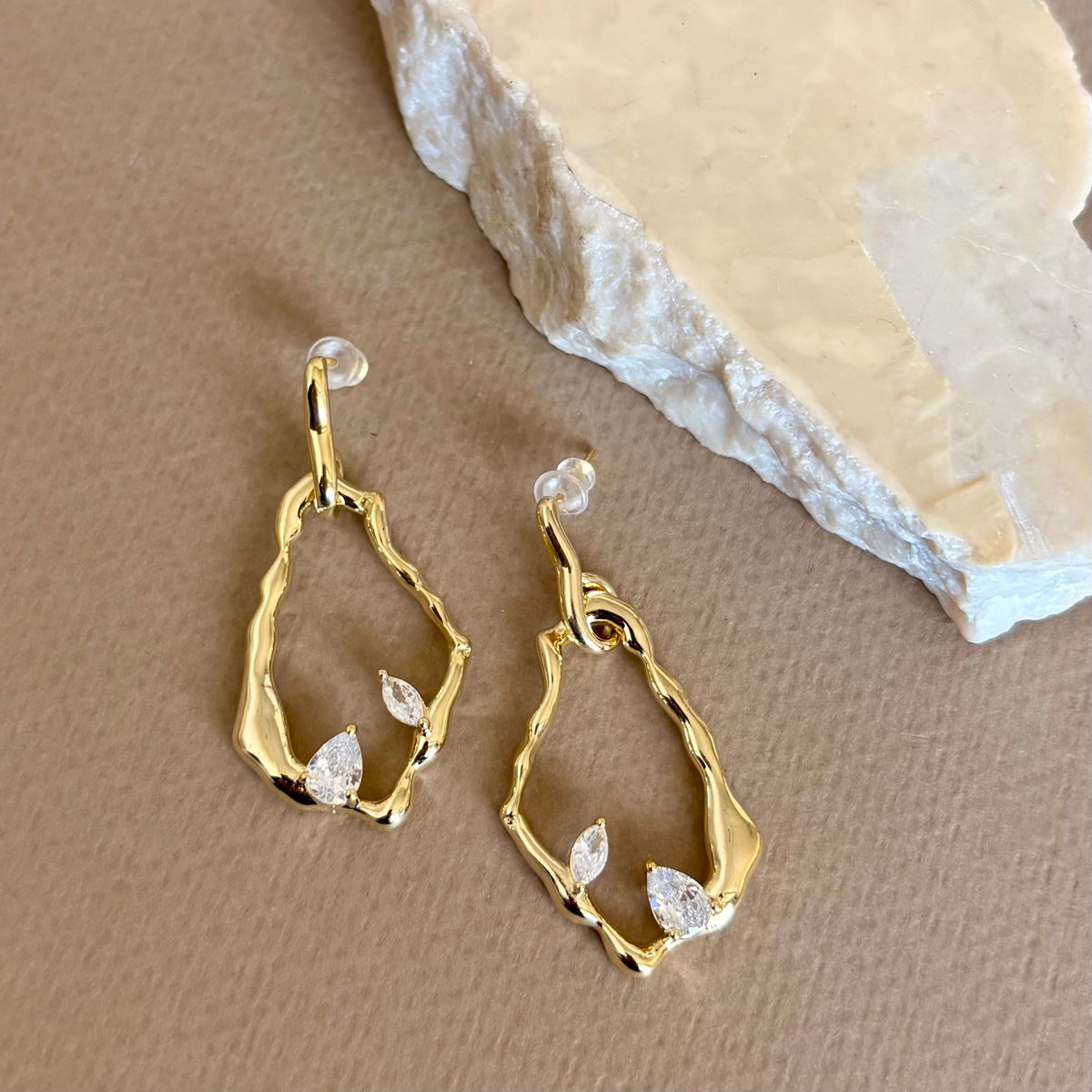 Leaf | Gold Plated Earrings