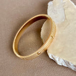 Blinky 02 | Gold Plated Bangle