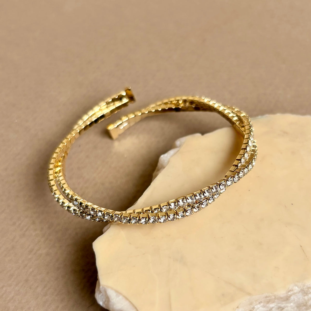 Roundz | Gold Plated Bangle
