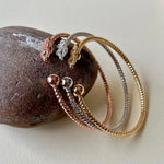 Triple Dew 15 | 24k Gold Plated [Set of 3 Bangles]