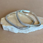 Novelis 02 | White Gold Plated Bangle