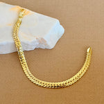 Agate | Gold Plated Bracelet