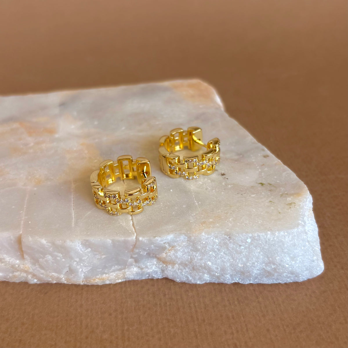 Dakar| Gold Plated Earrings
