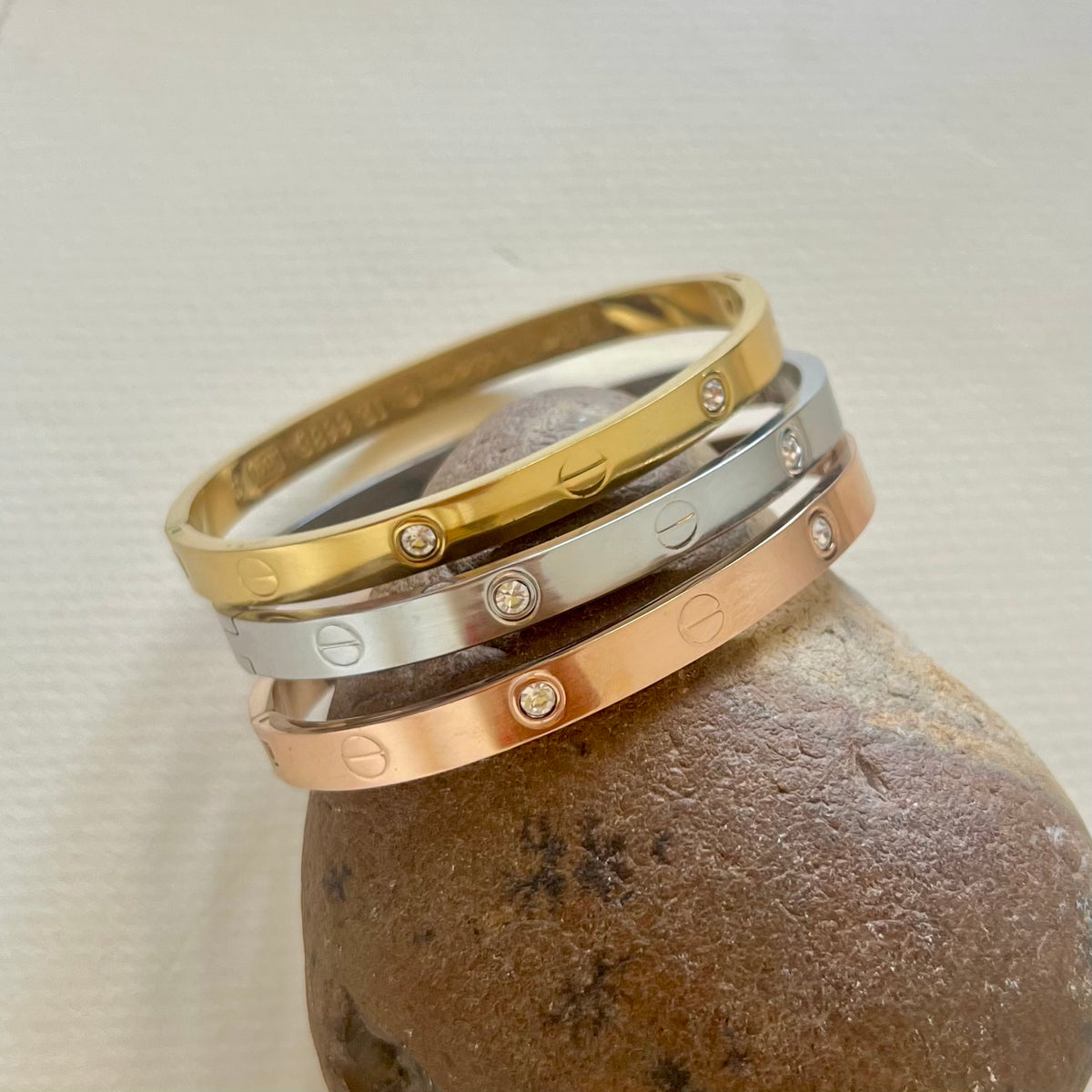 The Eternity 02 | Gold Plated [Set of 3 Bangles]