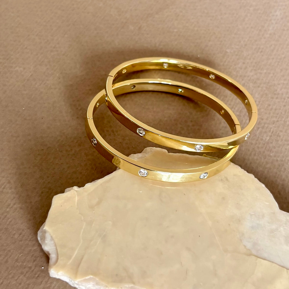 Lexelle | Gold Plated Bangle