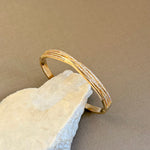 Dravelle | Gold Plated Bangle