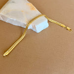 Agate | Gold Plated Bracelet