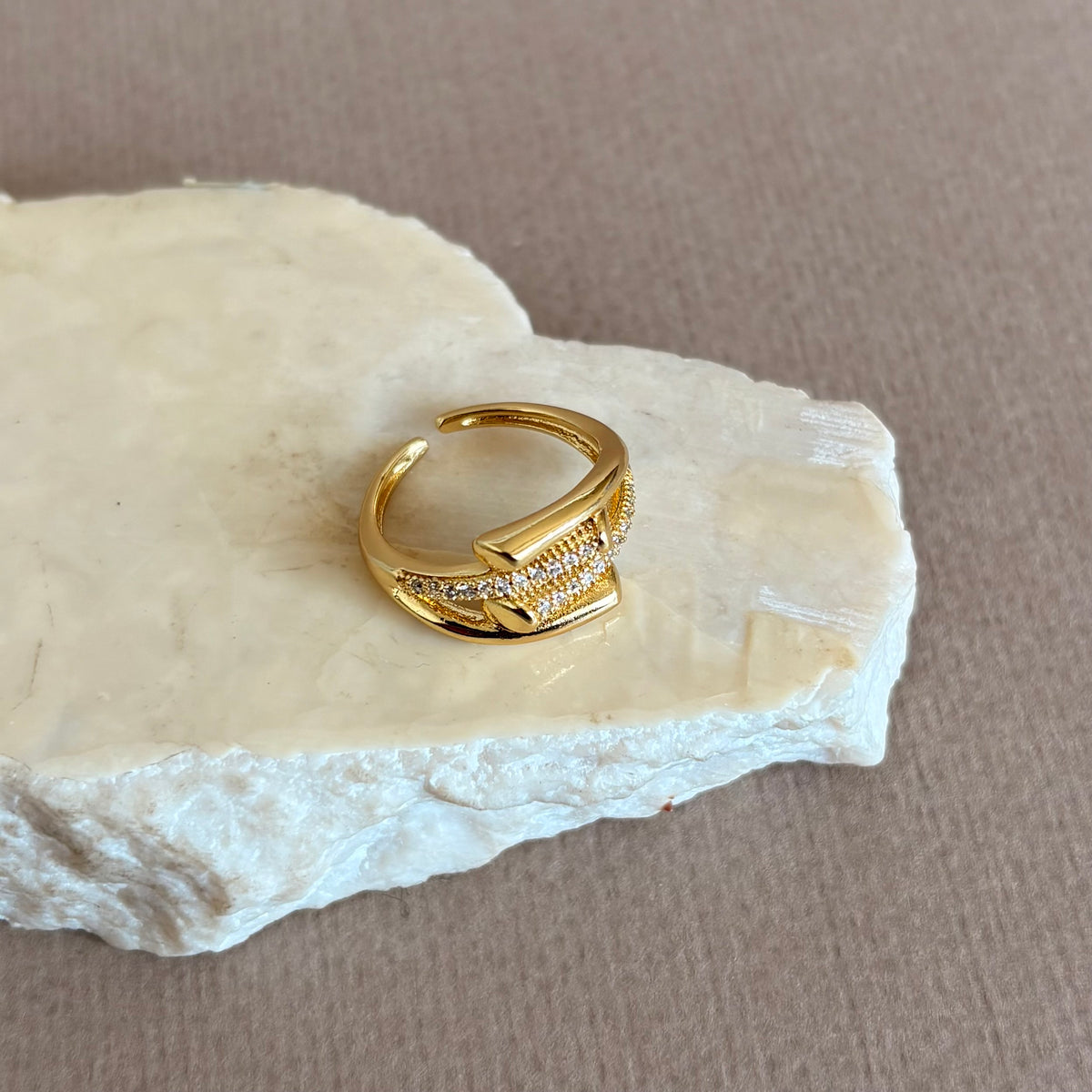 Caltrine | Gold Plated Ring