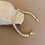 Glam's Tennis 04 | Gold Plated Bracelet