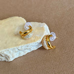 Brinea | Gold Plated Earrings