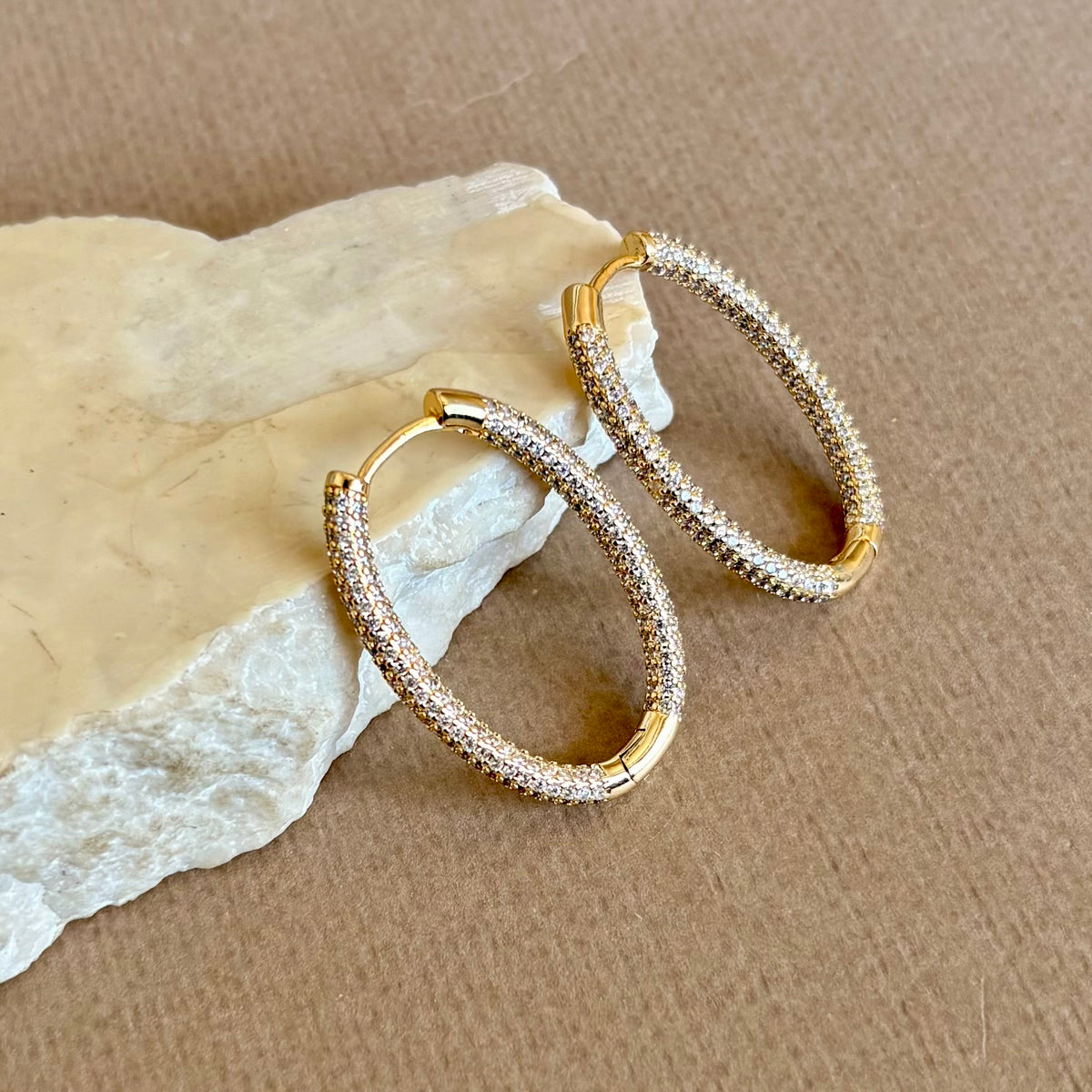 Ovelia | Gold Plated Earrings