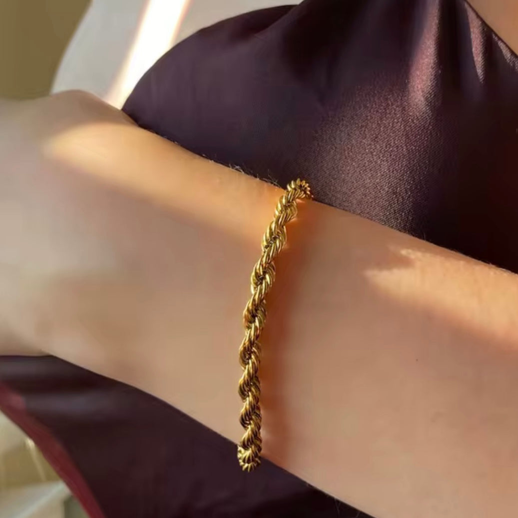 Rope chain 03 | Gold Plated Bracelet