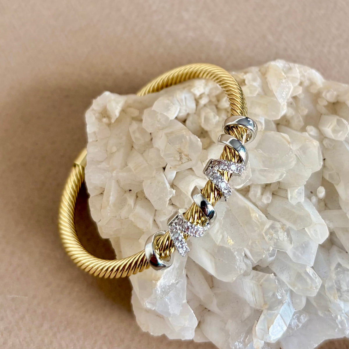 Halix | Gold Plated Bangle