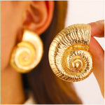 Shell | Gold Plated Earrings