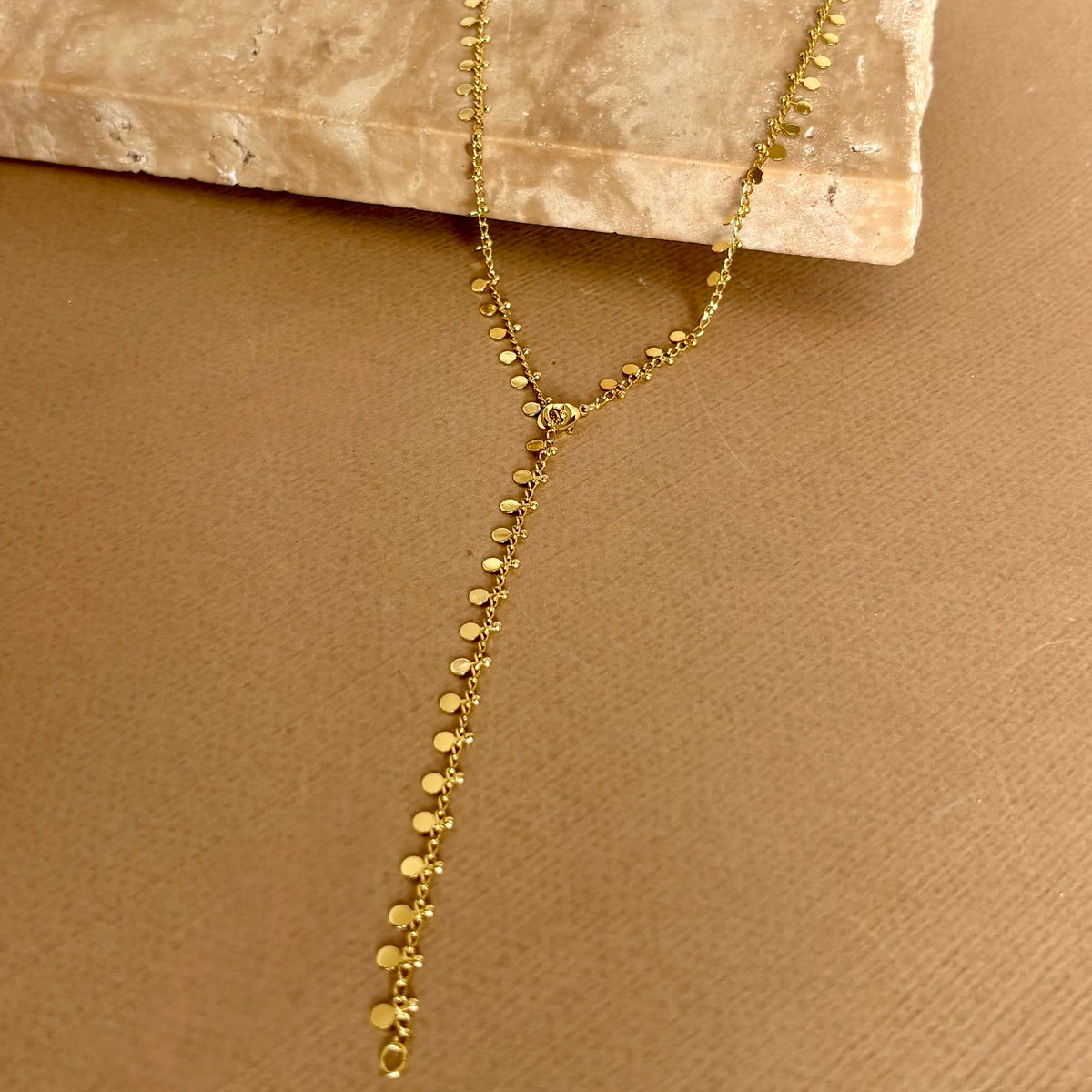 Ovelisse | Gold Plated Necklace [ convertible ]