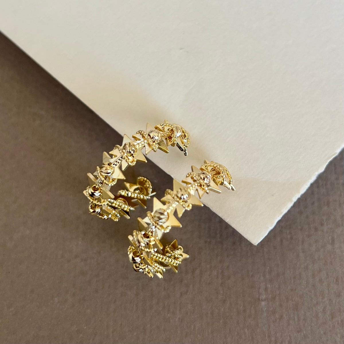 Elarin | Gold Plated Earrings