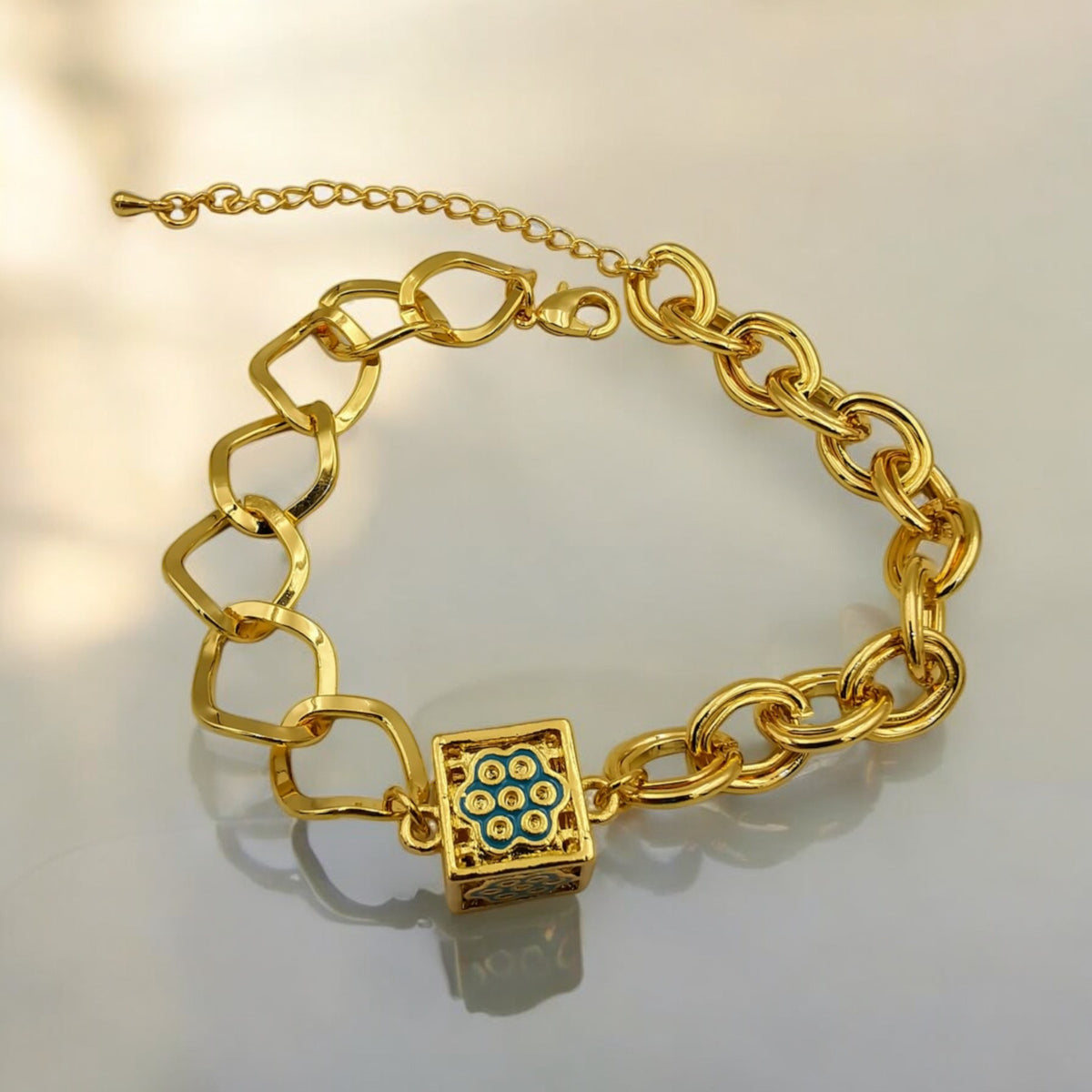 The Cube | 24K Gold Plated Bracelet