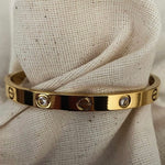 Crystal Eternity | Gold Plated Bangle