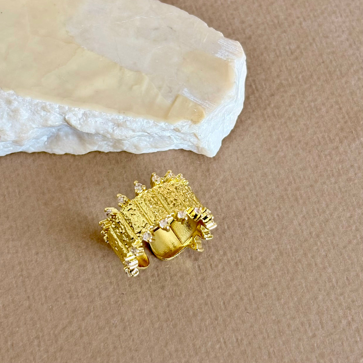 Qamar | Gold Plated Ring