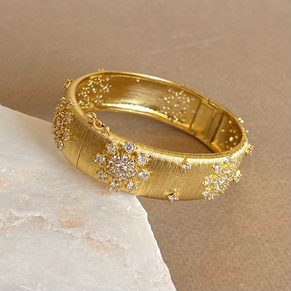 Aster | Gold Plated Bangle