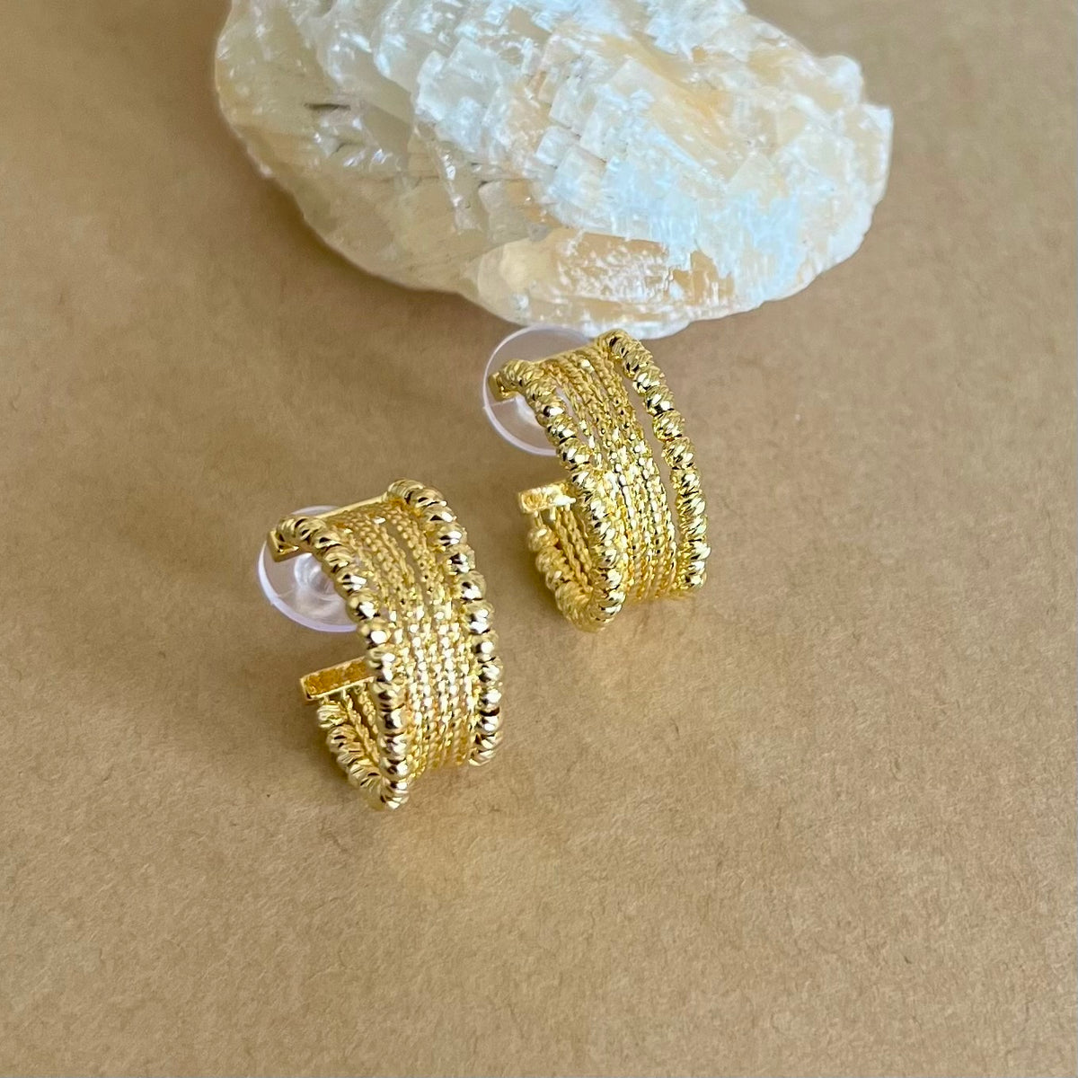 Amuled | Gold Plated Earrings