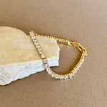 Glam's Tennis 04 | Gold Plated Bracelet