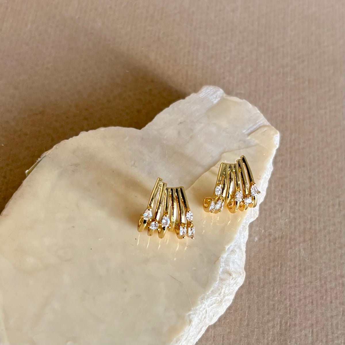 Clavienne | Gold Plated Earrings
