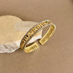 Jalya | Gold Plates Bangle
