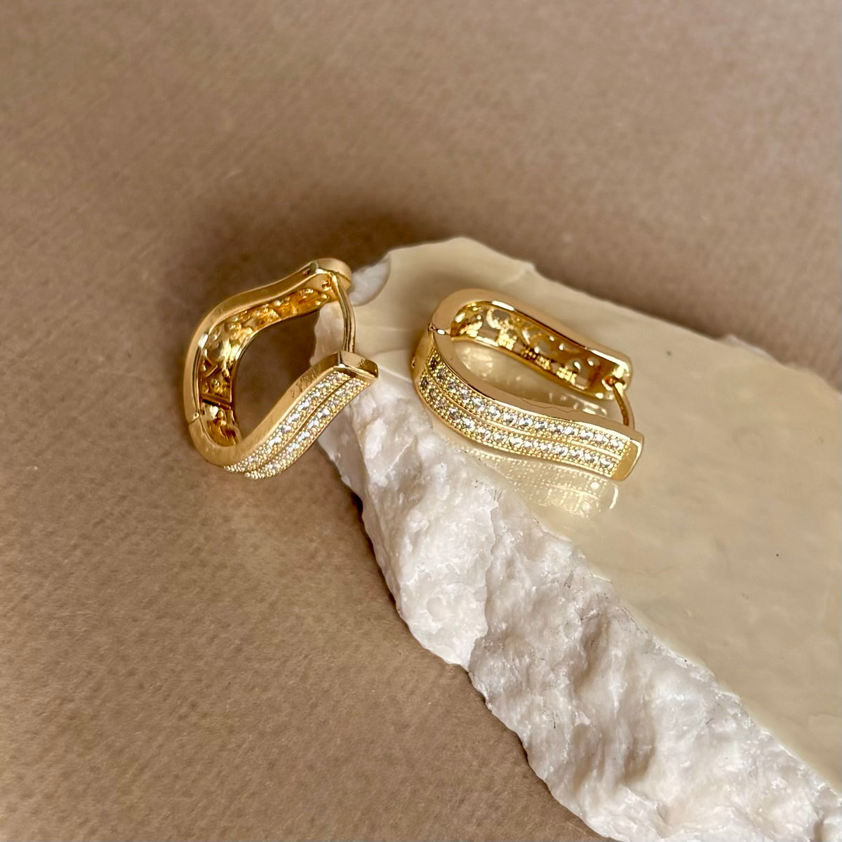 Delunea | Gold Plated Earrings