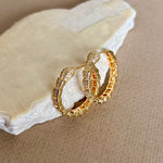 Snaky 02 | Gold Plated Earrings