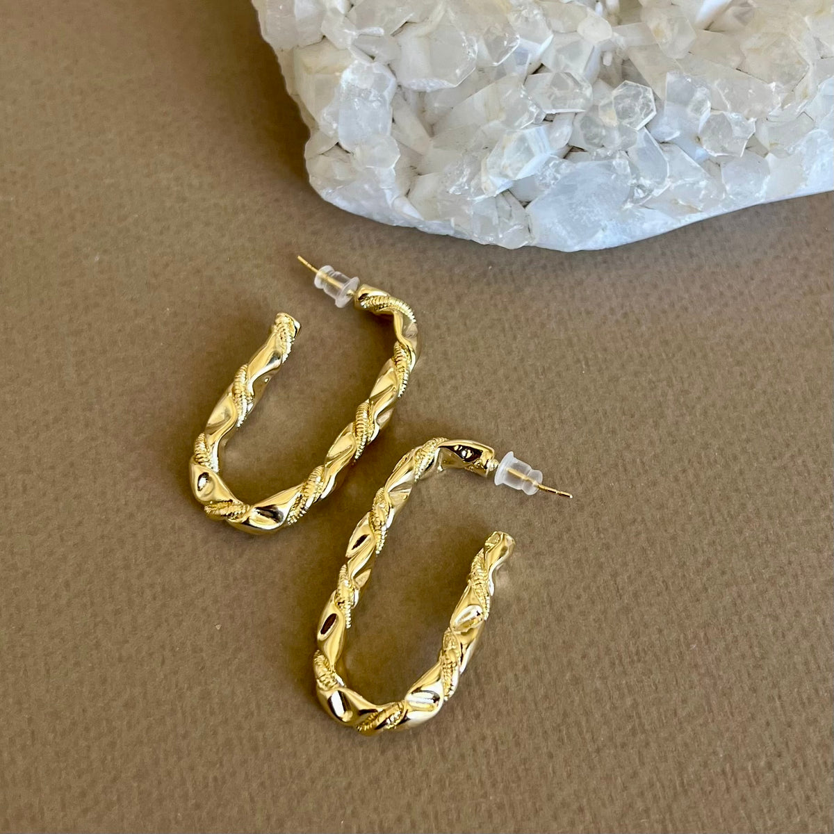 Throne | Gold Plated Earrings