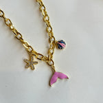 Glam Ocean Breeze | Gold Plated Necklace