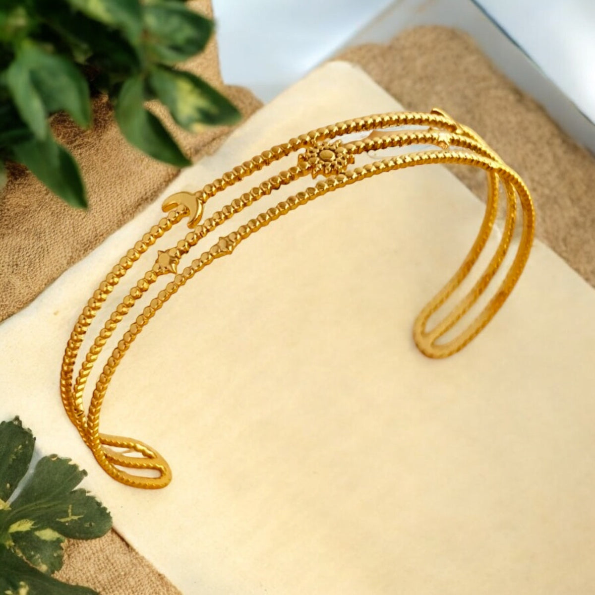 Finch | Gold Plated Bangle