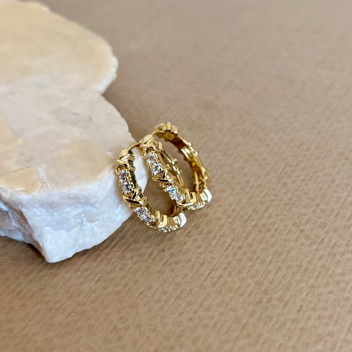 Borevane | Gold Plated Earrings