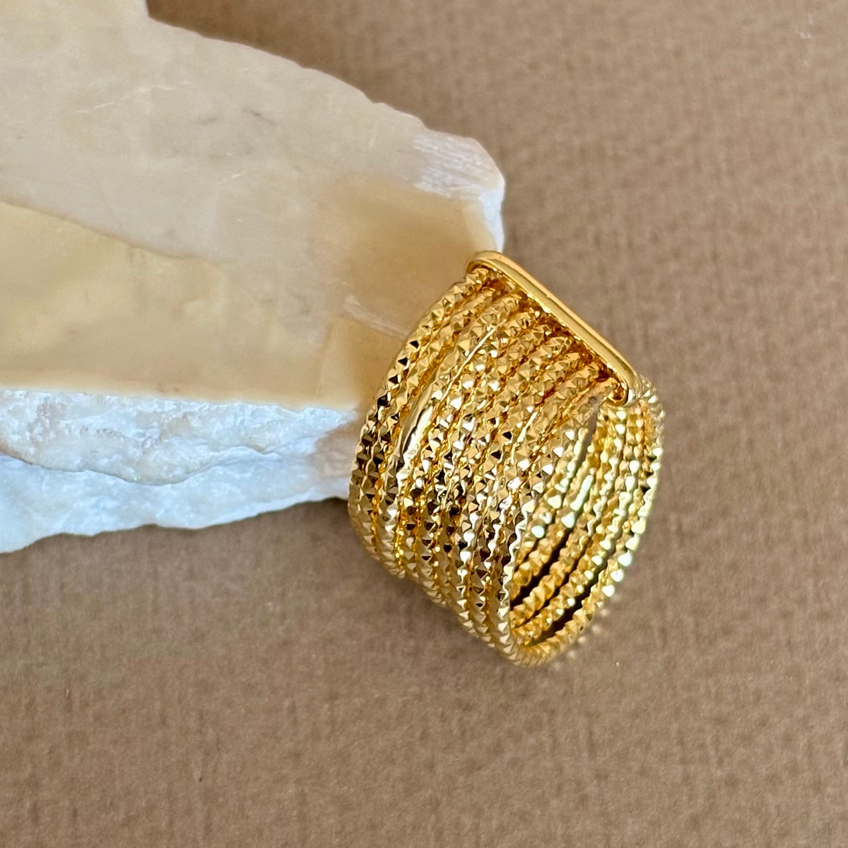 Drava | Gold Plated Ring