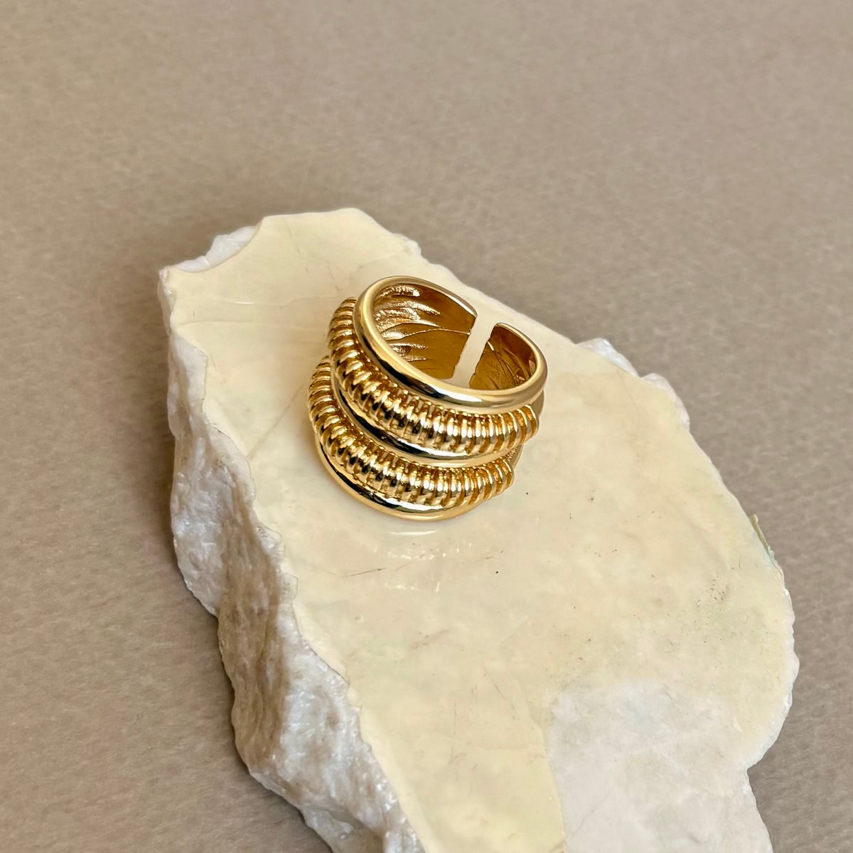 Calviro | Gold Plated Ring