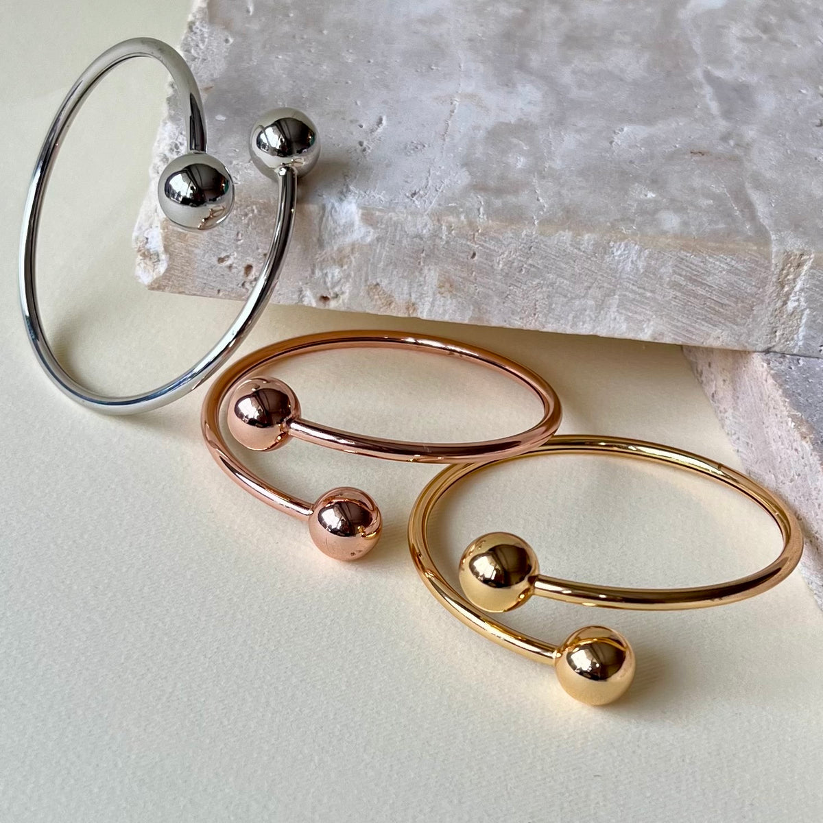 Triple Dew 11 | 24k Gold Plated [Set of 3 Bangles]
