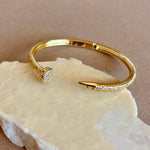 Crystal Chyodo 03 | Gold Plated Bangle
