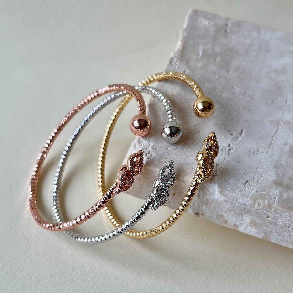 Triple Dew 15 | 24k Gold Plated [Set of 3 Bangles]