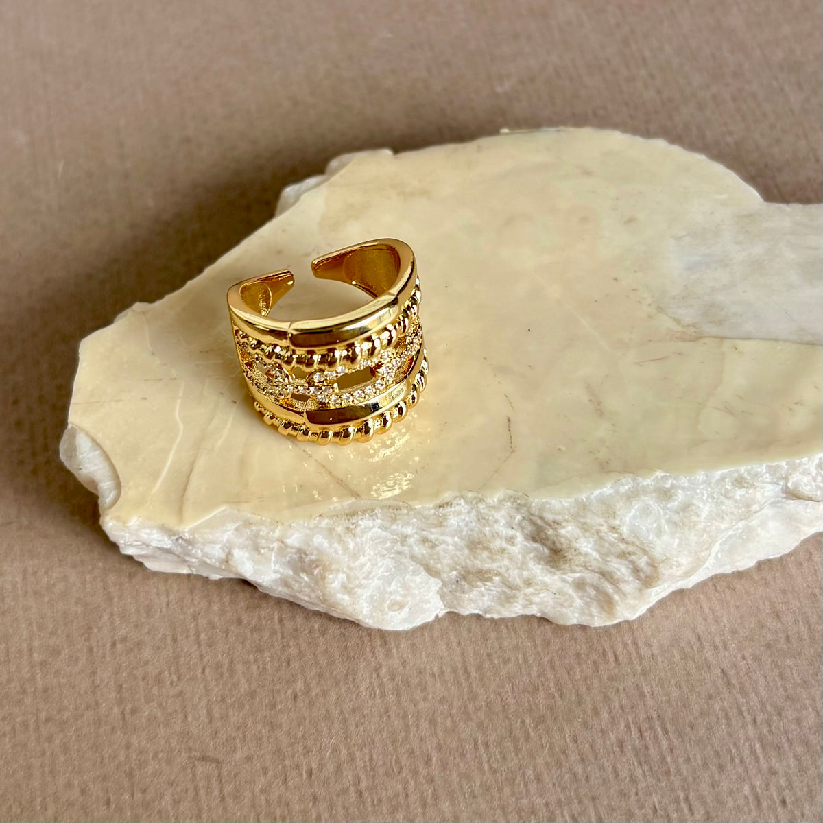 Averionne | Gold Plated Ring