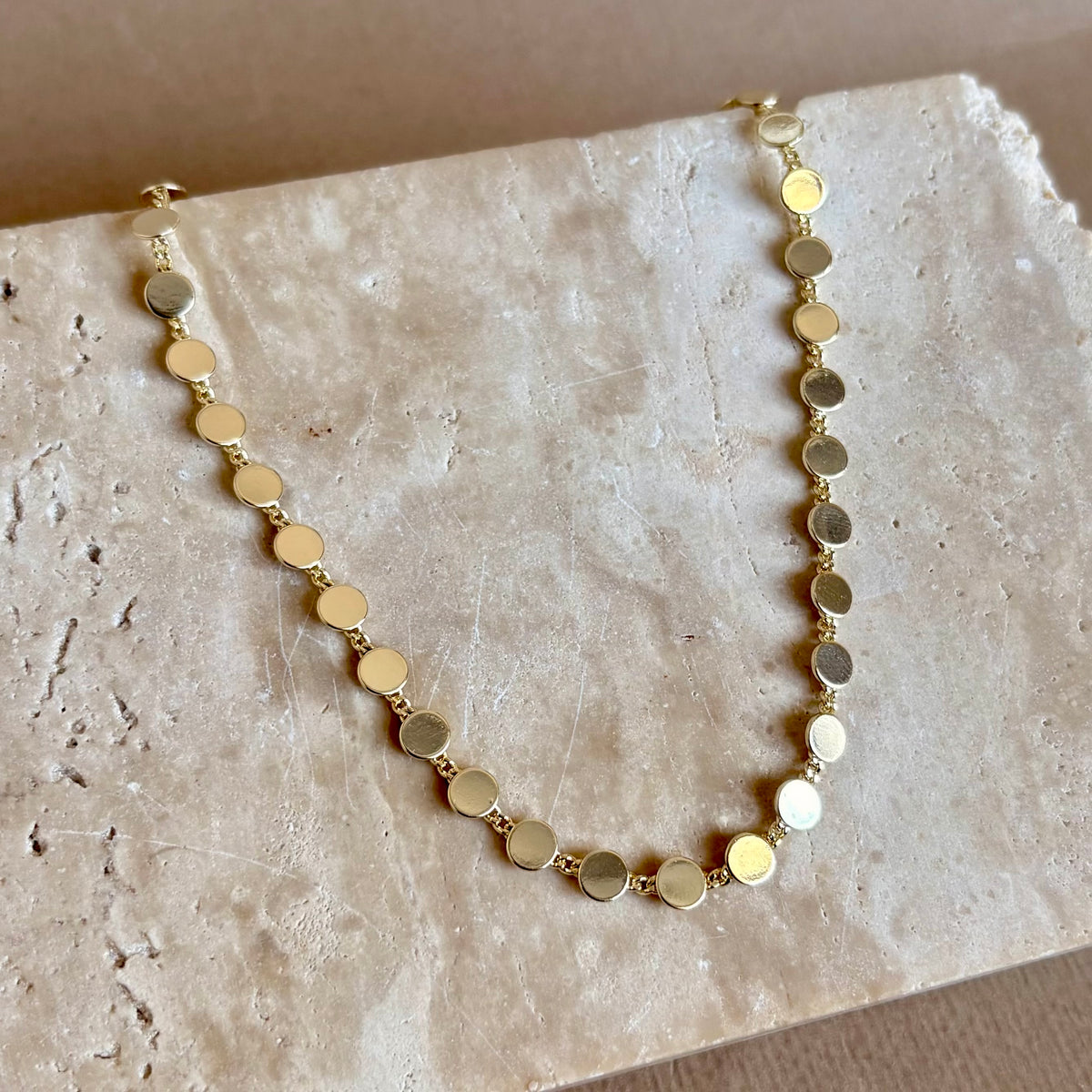 Circulos 02 | Gold Plated Necklace