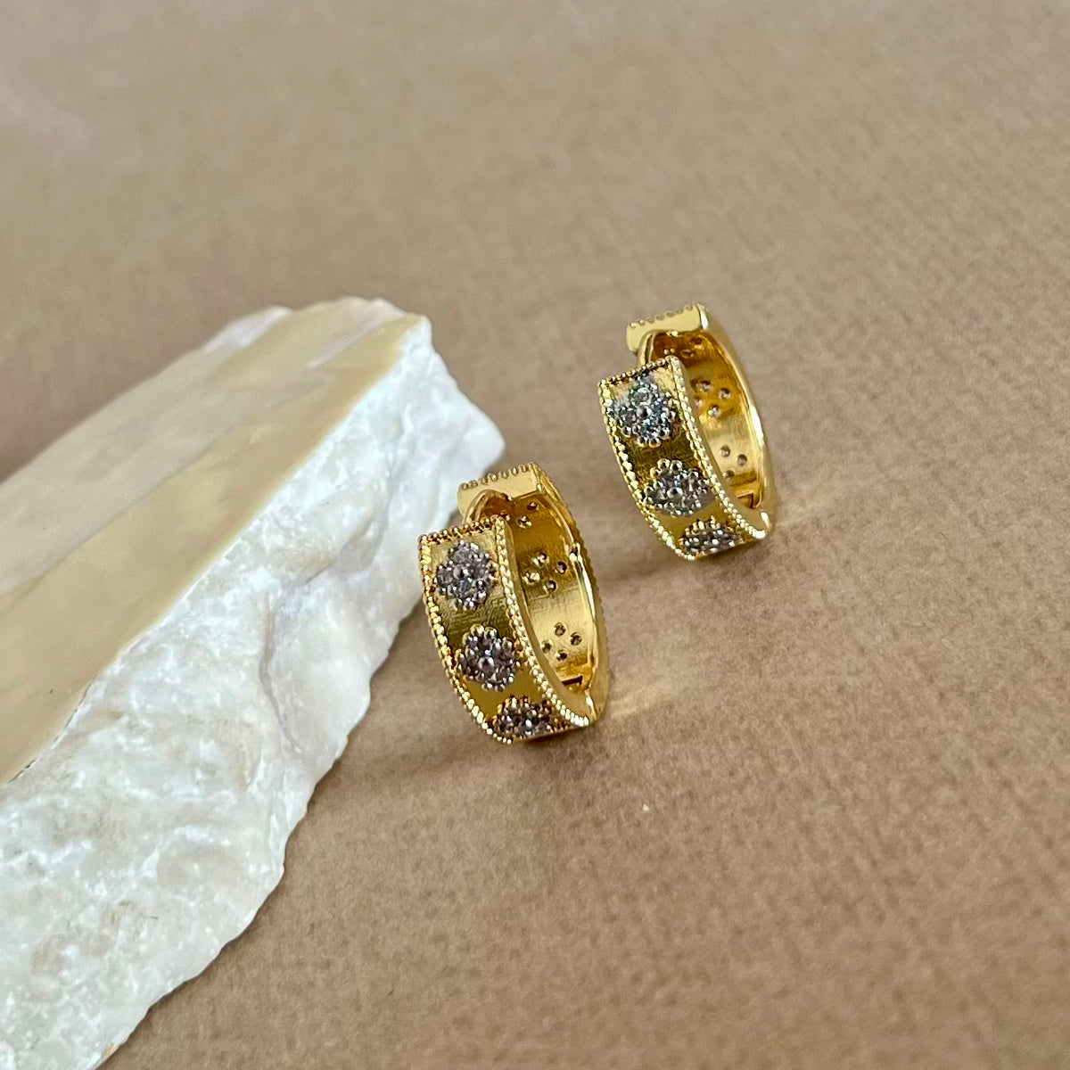 Chyra | Gold Plated Earrings