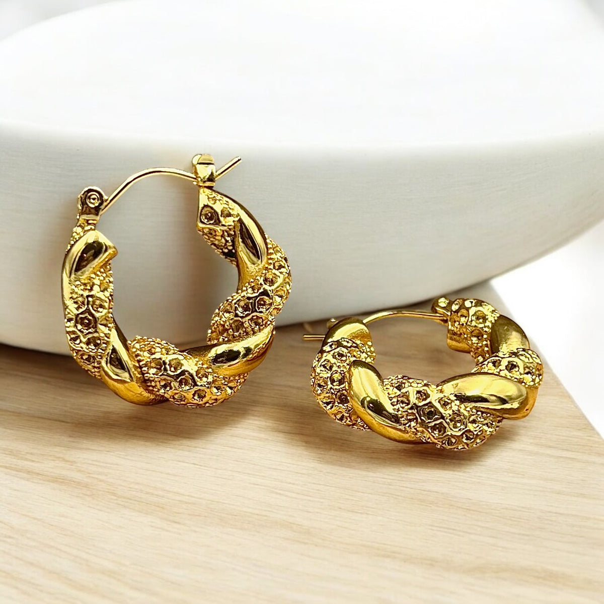 Pave | Gold Plated Earrings