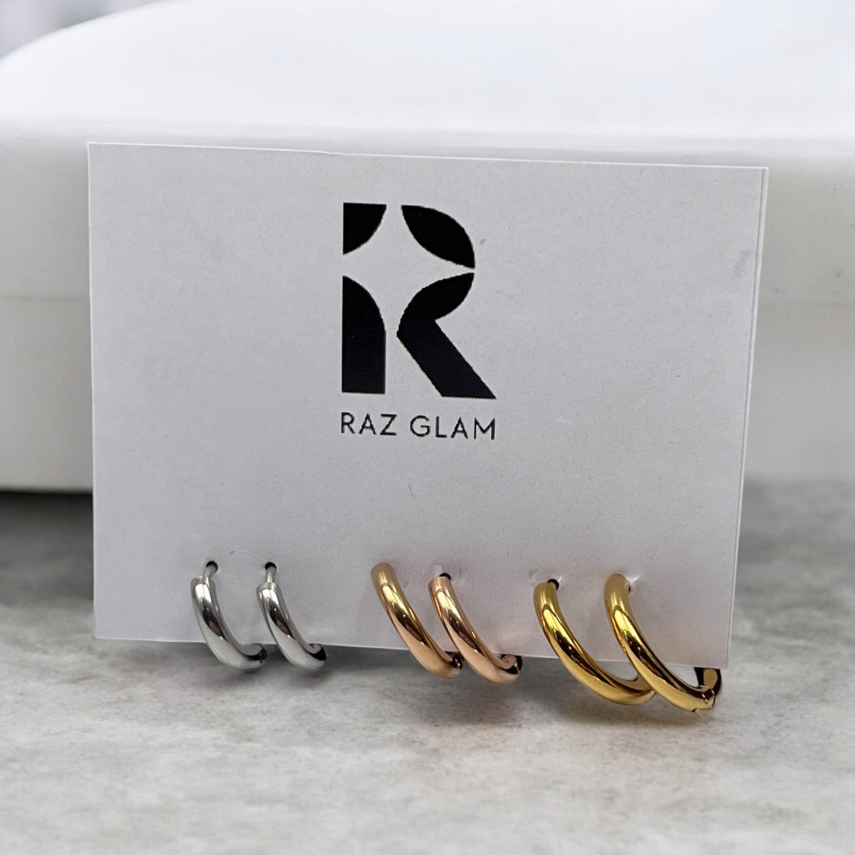 Hoops | Gold Plated Earrings [Set of 3 Pairs]