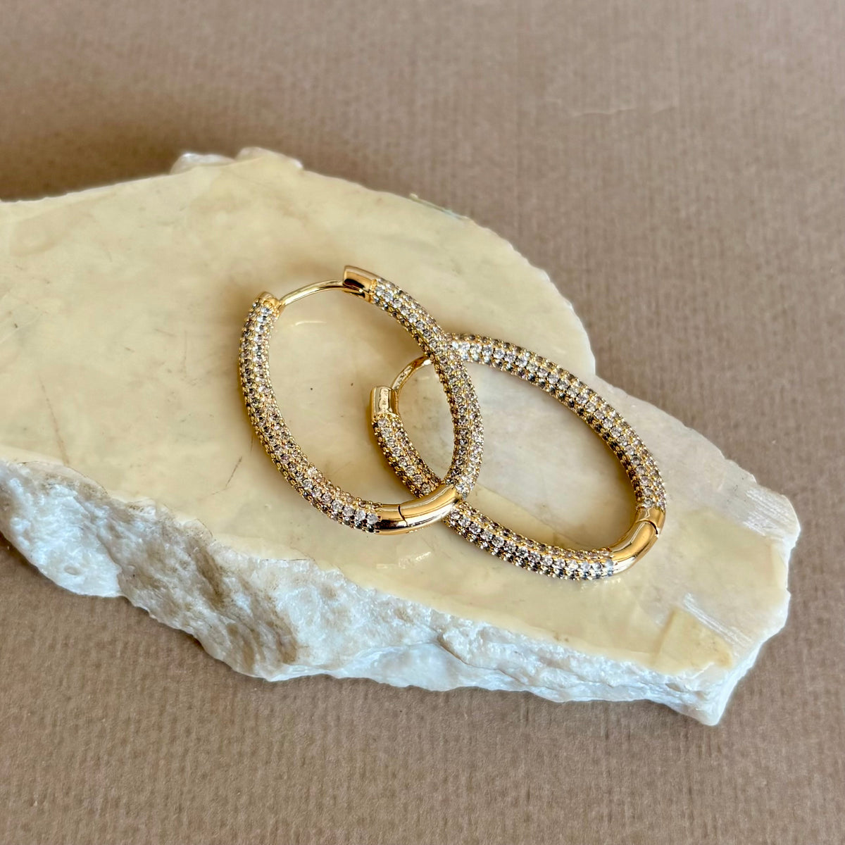 Ovelia | Gold Plated Earrings