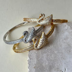 Royal Swan | 24K Gold Plated [Set of 3 Bangles]