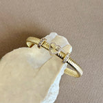 Heartz | Gold Plated Bangle