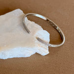 Nyro 02 | White Gold Plated Bangle